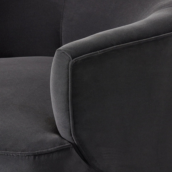 Maya Swivel Chair - Henry Charcoal