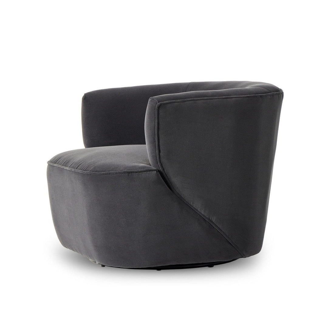 Maya Swivel Chair - Henry Charcoal