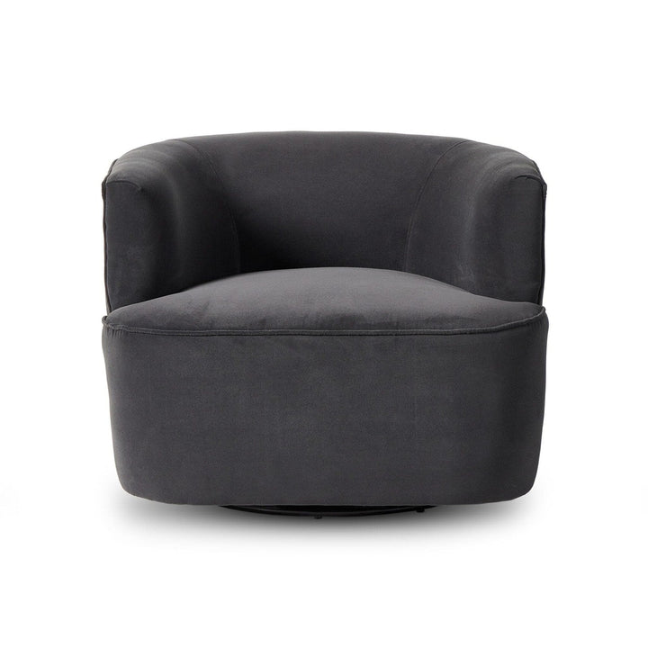 Maya Swivel Chair - Henry Charcoal