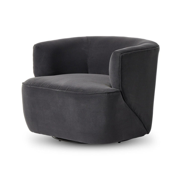 Maya Swivel Chair - Henry Charcoal