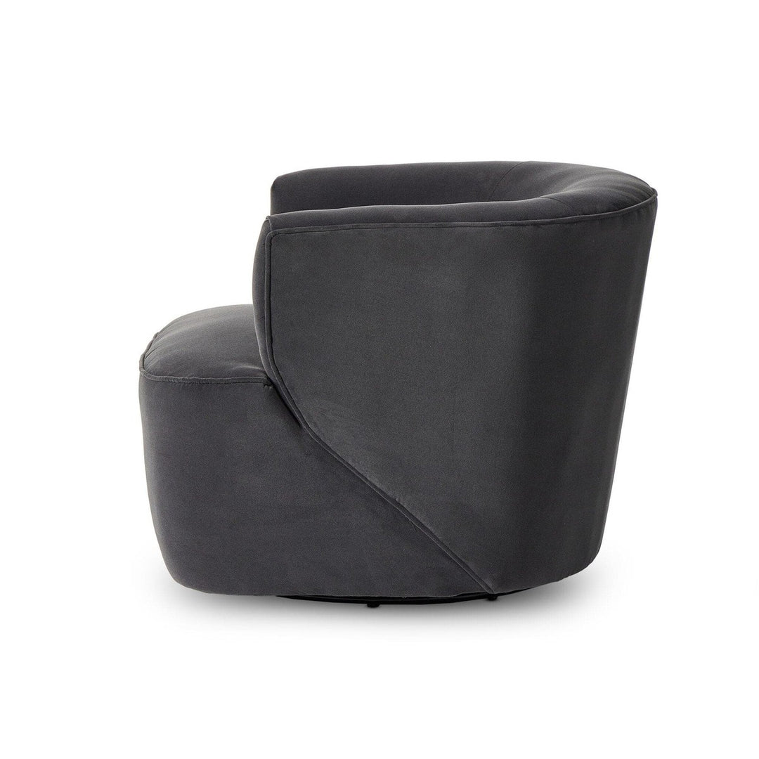 Maya Swivel Chair - Henry Charcoal