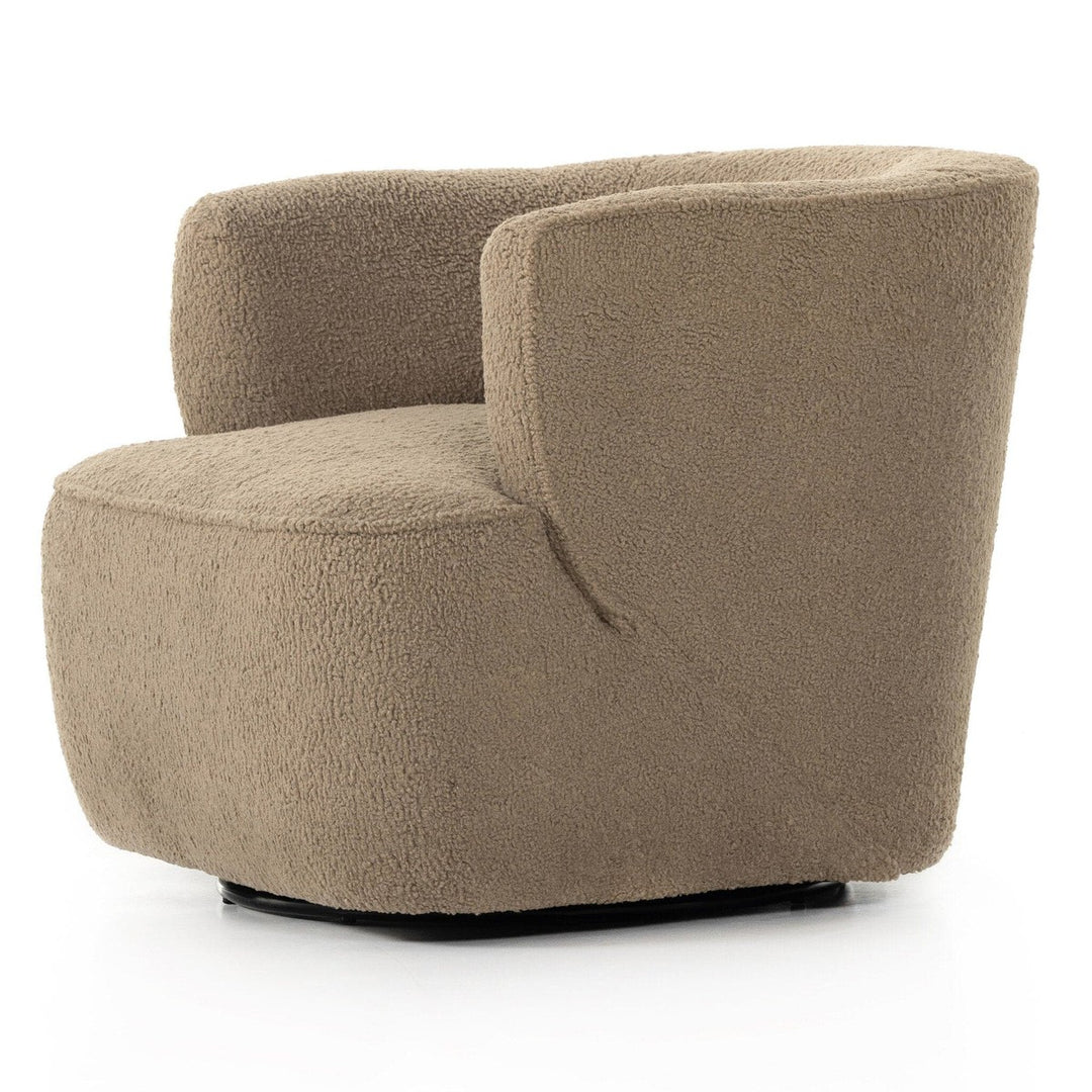 Maya Swivel Chair - Sheepskin Camel