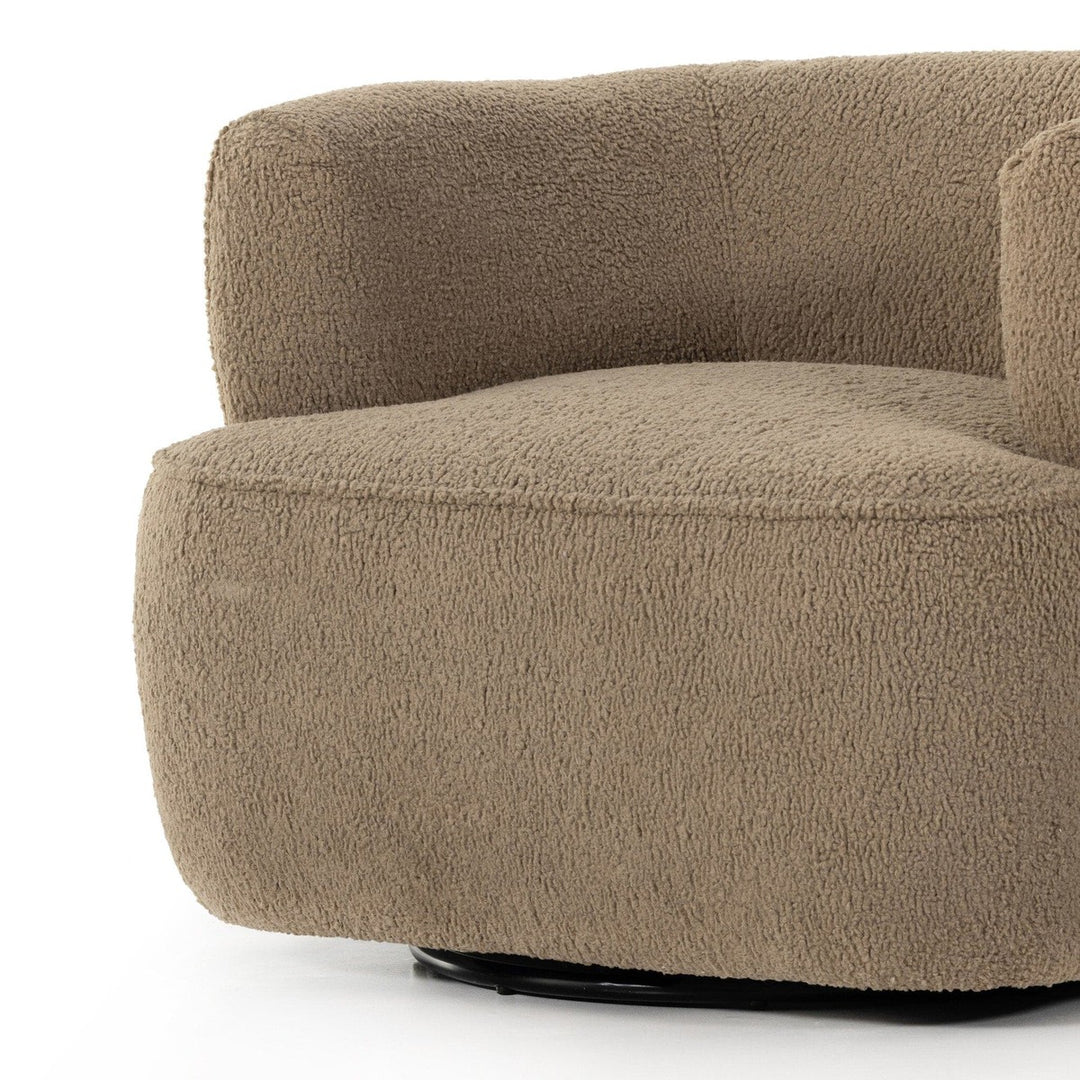 Maya Swivel Chair - Sheepskin Camel