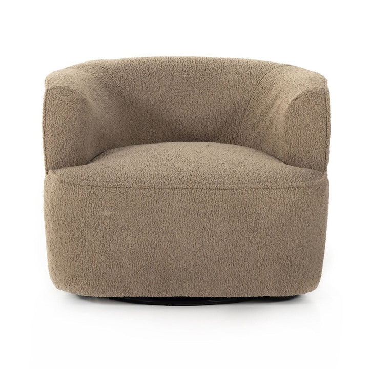 Maya Swivel Chair - Sheepskin Camel