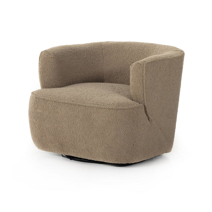 Maya Swivel Chair - Sheepskin Camel