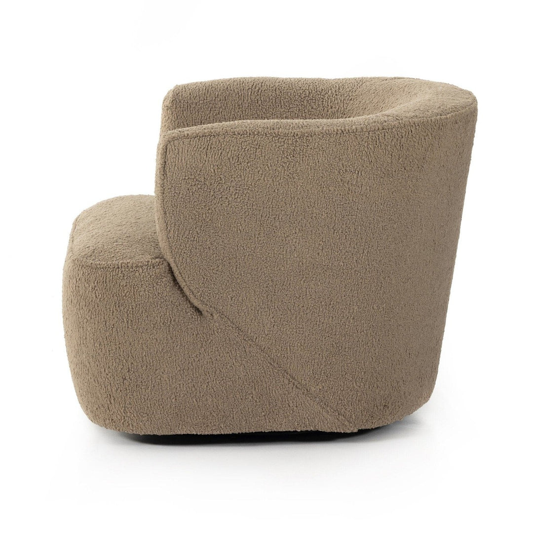 Maya Swivel Chair - Sheepskin Camel