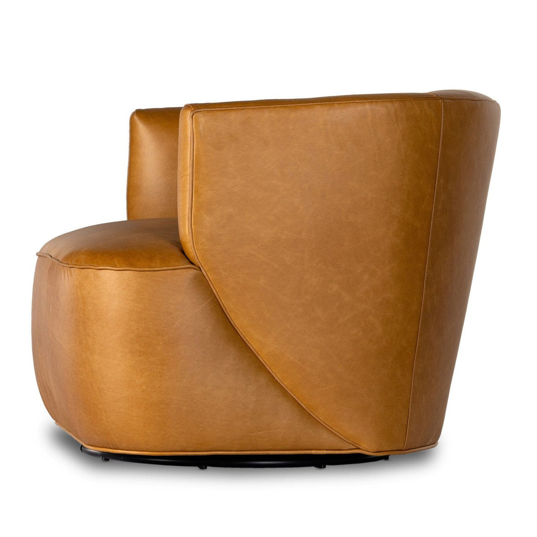 Maya Swivel Chair - Osorno Camel