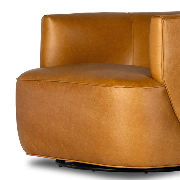 Maya Swivel Chair - Osorno Camel