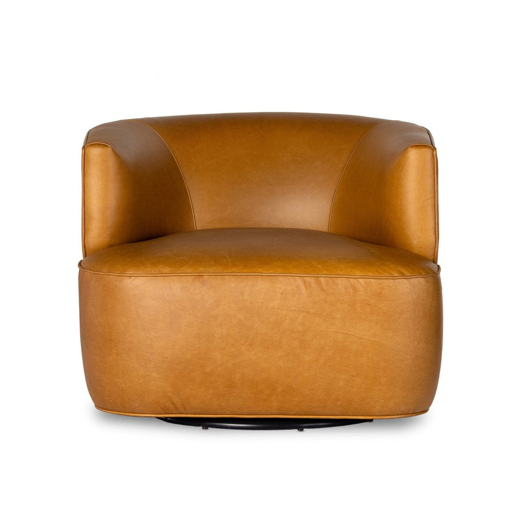 Maya Swivel Chair - Osorno Camel