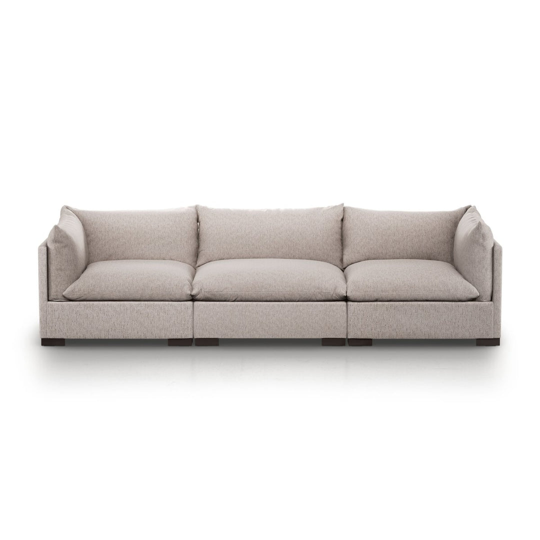 Edgewood 3-Piece Sectional - 3-Piece Sectional Sofa - 117" - Bayside Pebble