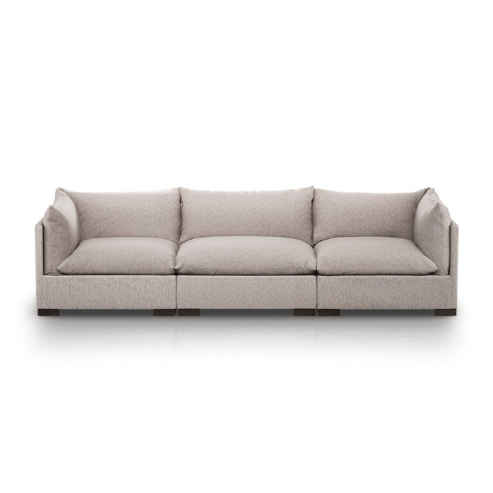 Edgewood 3-Piece Sectional - 3-Piece Sectional Sofa - 117" - Bayside Pebble