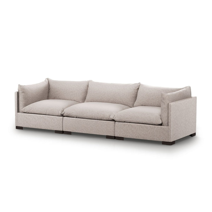 Edgewood 3-Piece Sectional - 3-Piece Sectional Sofa - 117" - Bayside Pebble