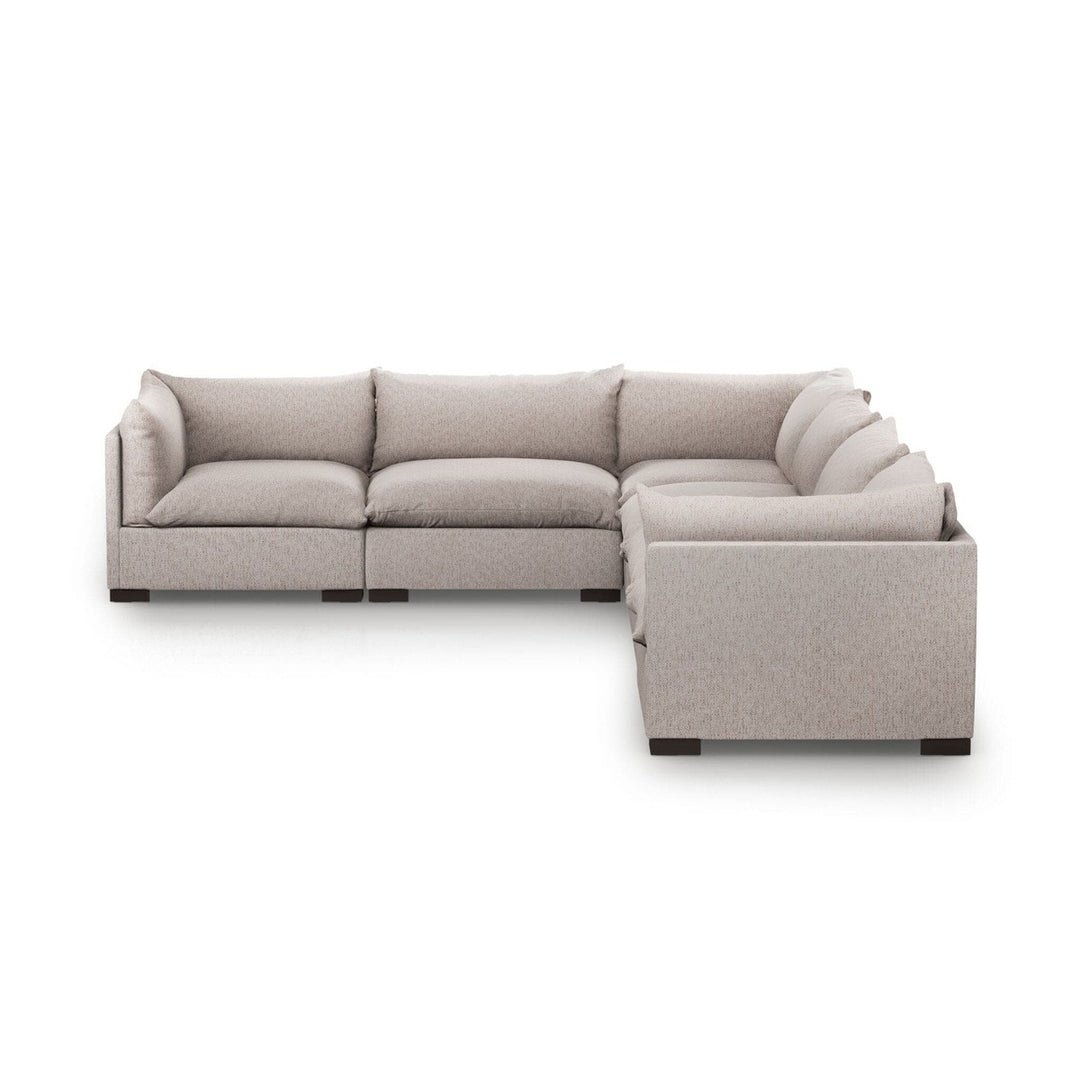 Weston 6-Piece Sectional - Bayside Pebble - Without Ottoman