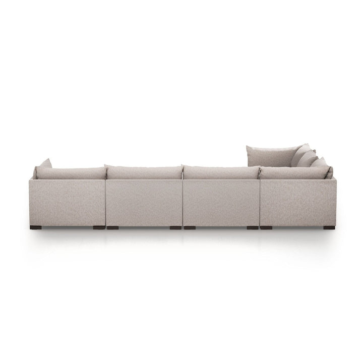 Weston 6-Piece Sectional - Bayside Pebble - With Ottoman