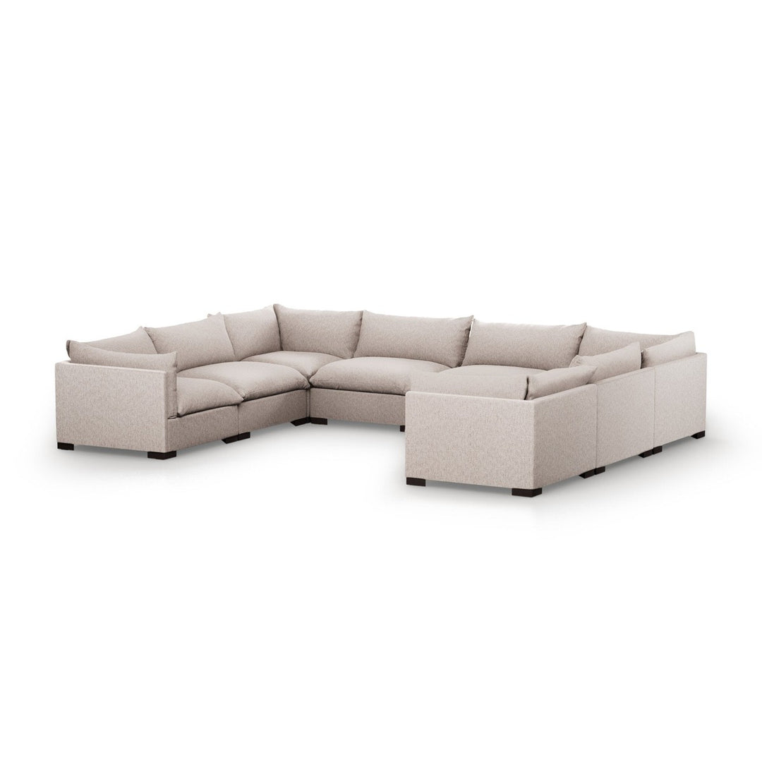 Weston 8-Piece Sectional - Bayside Pebble - Without Ottoman