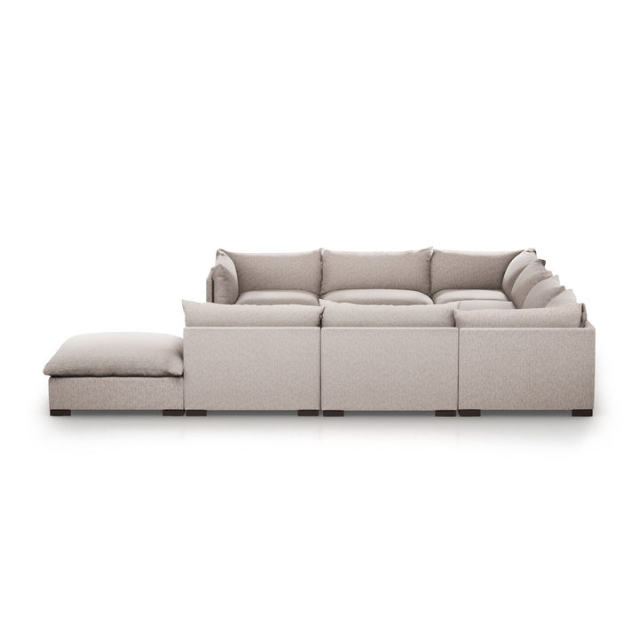 Weston 8-Piece Sectional - Bayside Pebble - With Ottoman