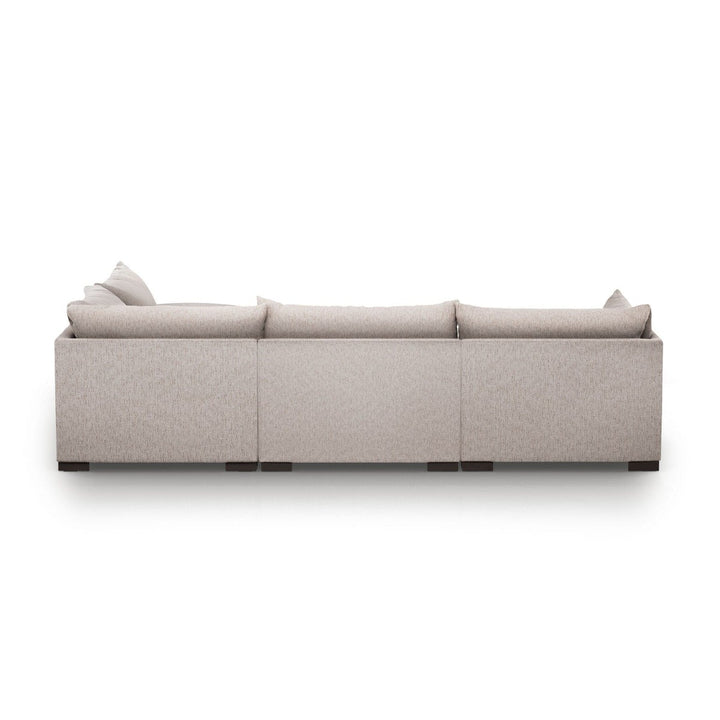 Weston 4-Piece Sectional - Bayside Pebble - Left Facing W/ Ottoman