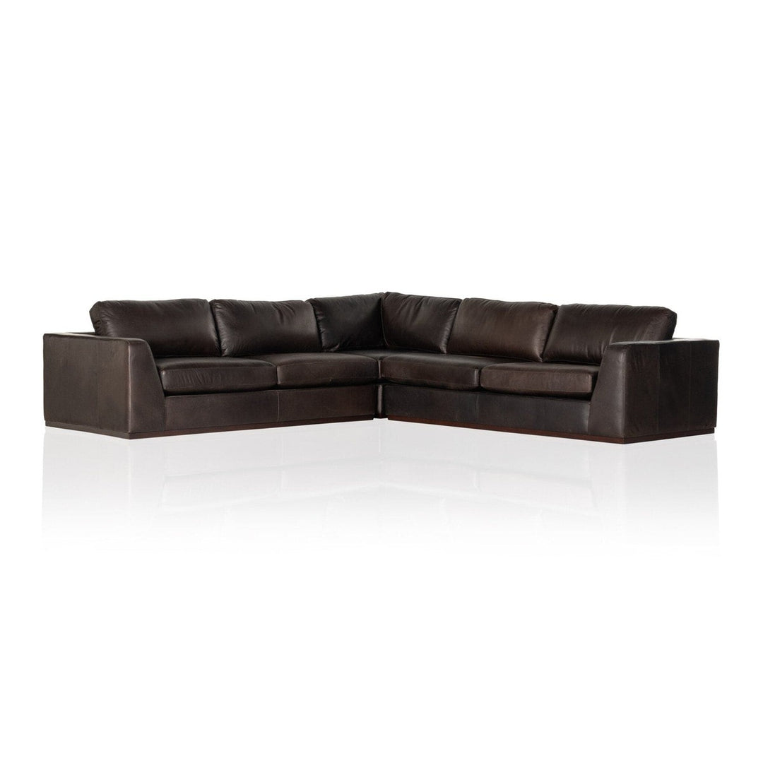 Colton 3-Piece Sectional - Heirloom Cigar - Without Ottoman