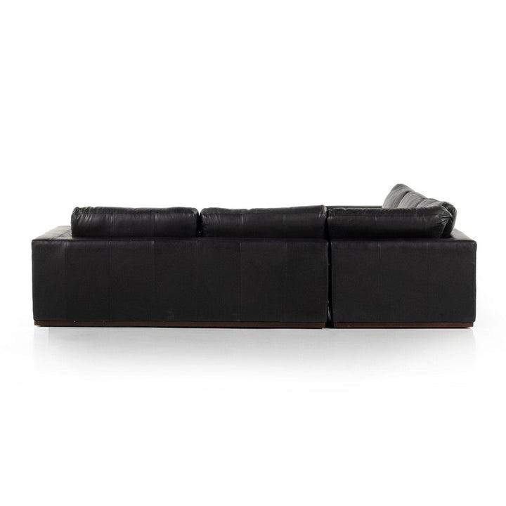 Colton 3-Piece Sectional - Heirloom Black - With Ottoman