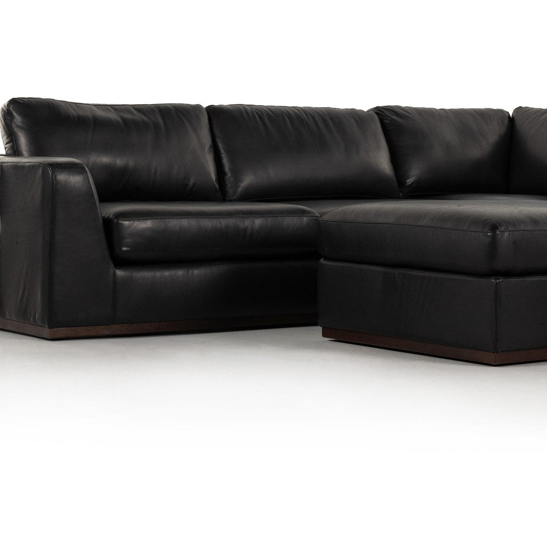 Colton 3-Piece Sectional - Heirloom Black - With Ottoman