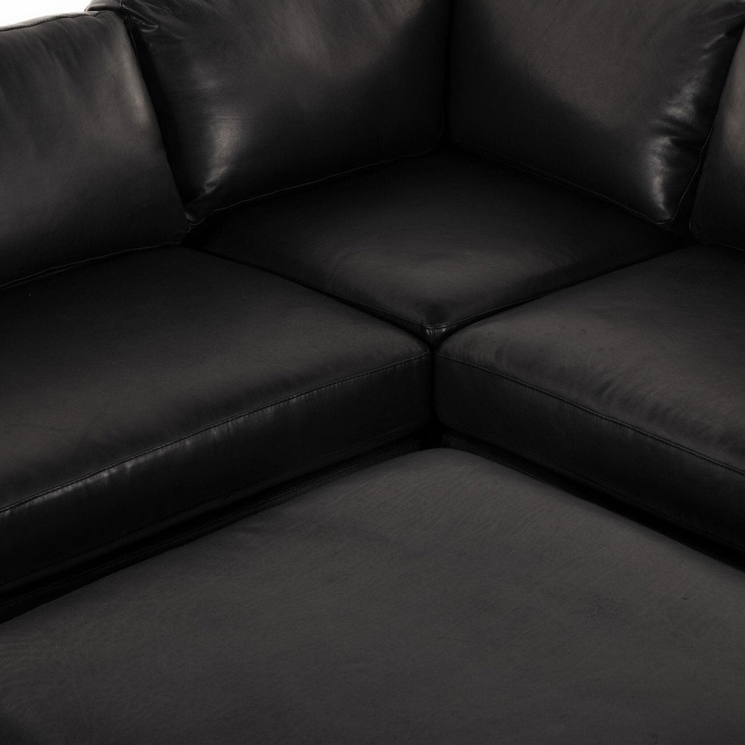 Colton 3-Piece Sectional - Heirloom Black - With Ottoman