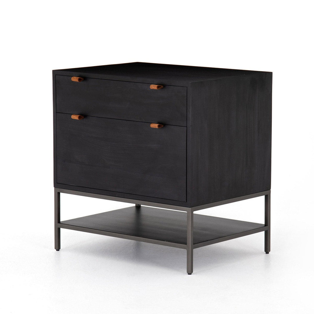 Troy Modular Filing Cabinet - Black Wash Poplar