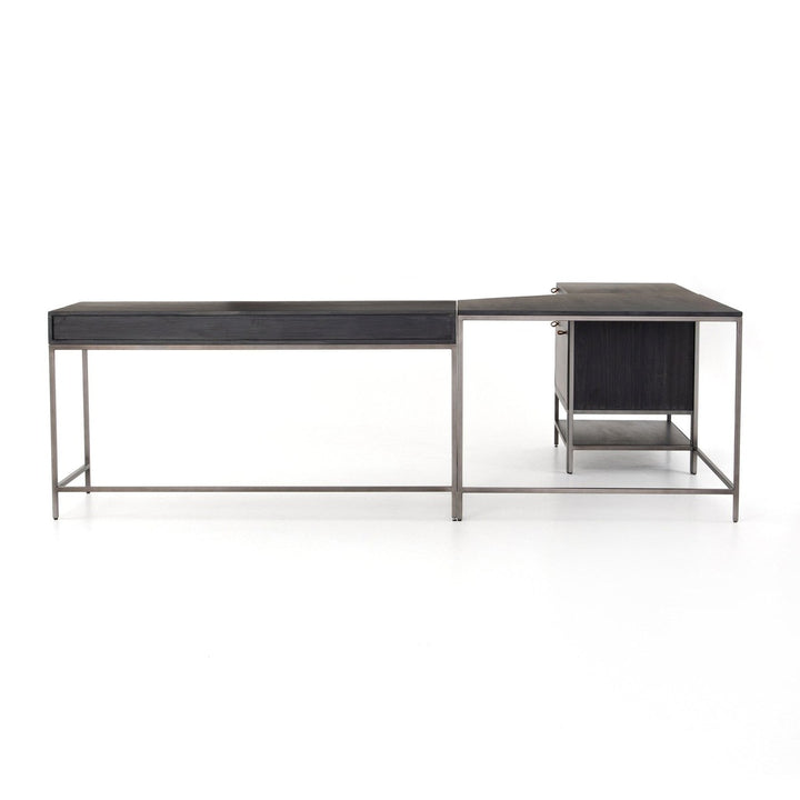 Troy Desk System - Black Wash Poplar