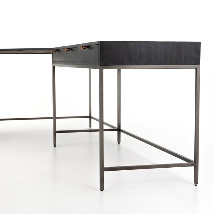 Troy Desk System - Black Wash Poplar