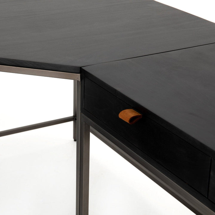 Troy Desk System - Black Wash Poplar