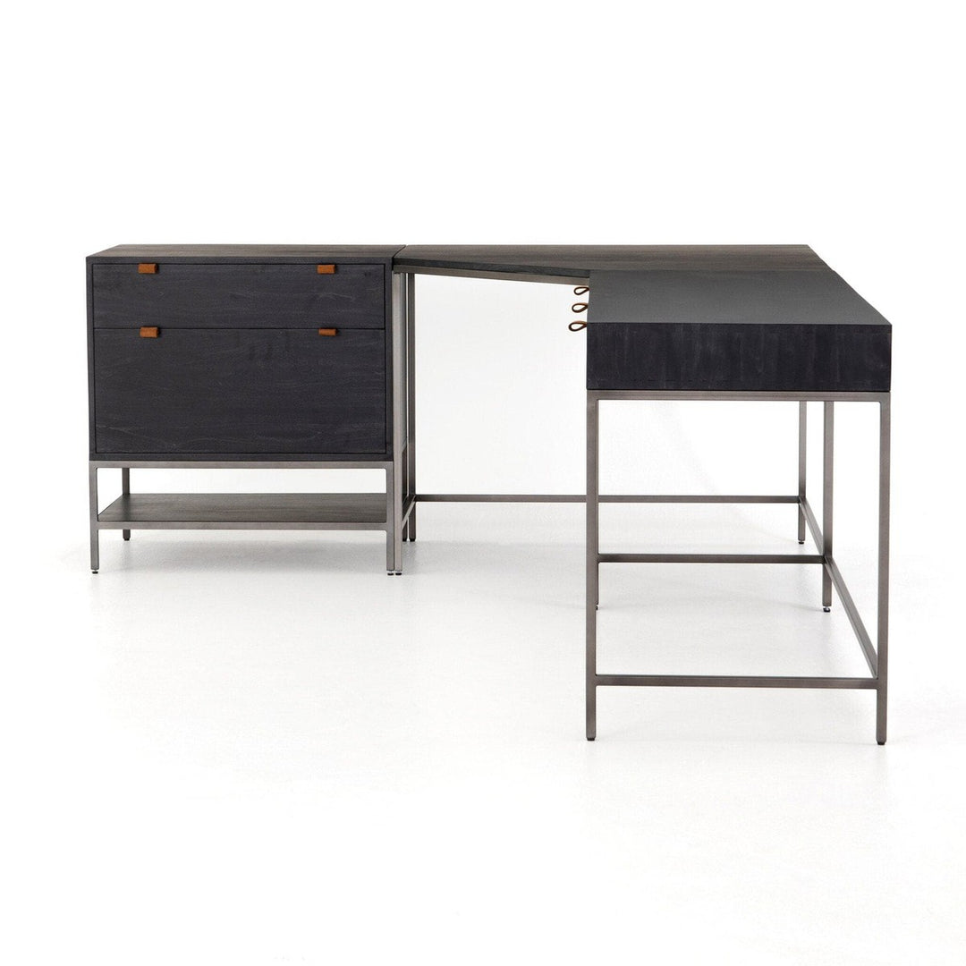 Troy Desk System - Black Wash Poplar