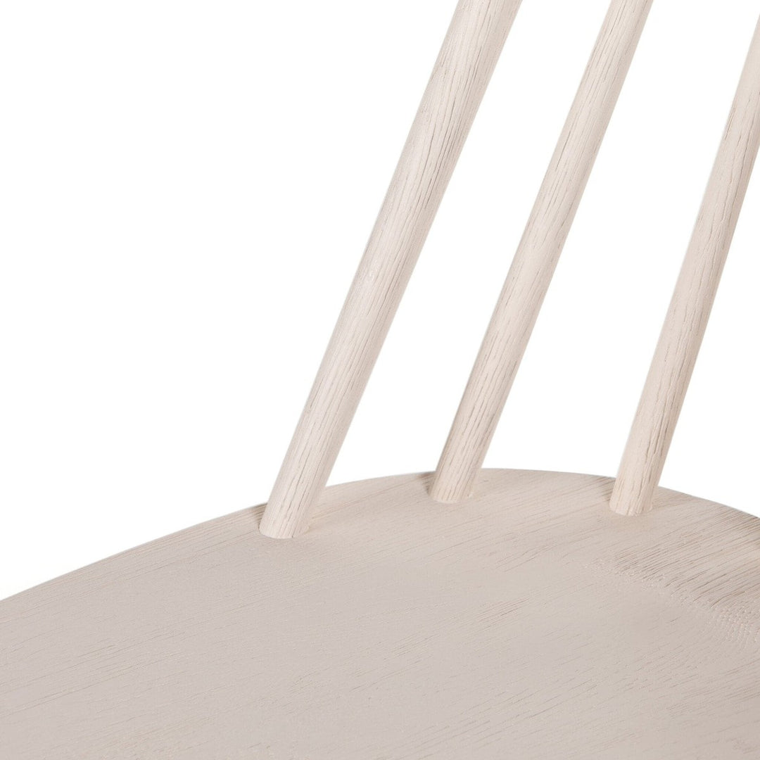 Logan Windsor Chair - Off White Oak Solid