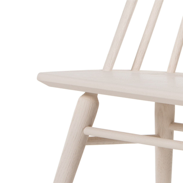 Logan Windsor Chair - Off White Oak Solid