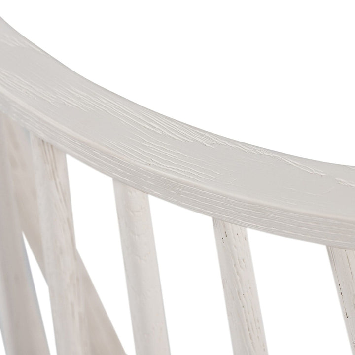 Logan Windsor Chair - Off White Oak Solid