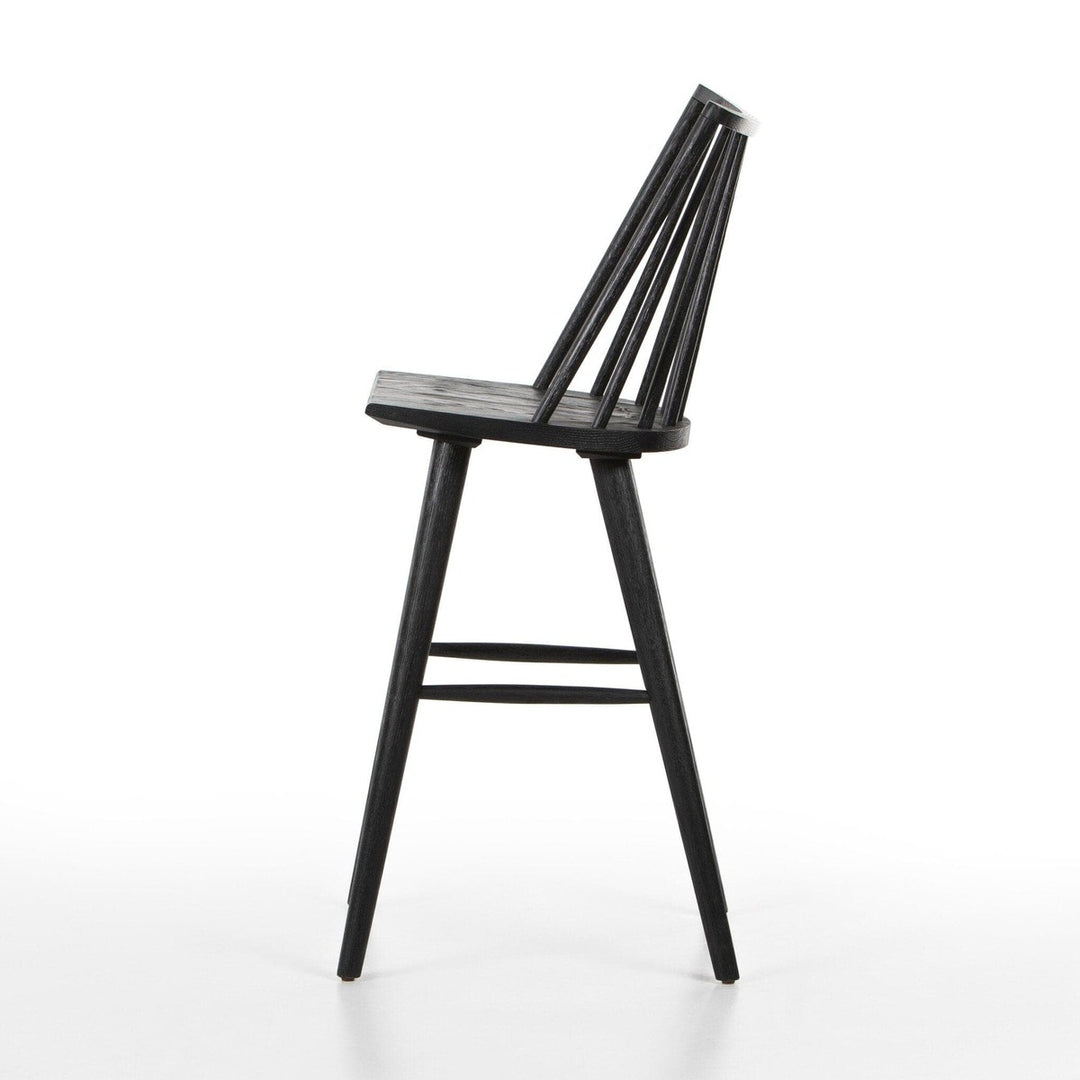 Logan Windsor Bar Stool - Black Oak