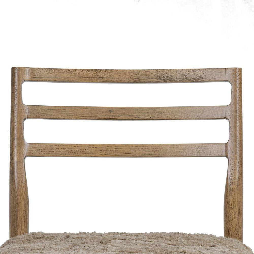 Glenmore Dining Chair: Taupe Shearling