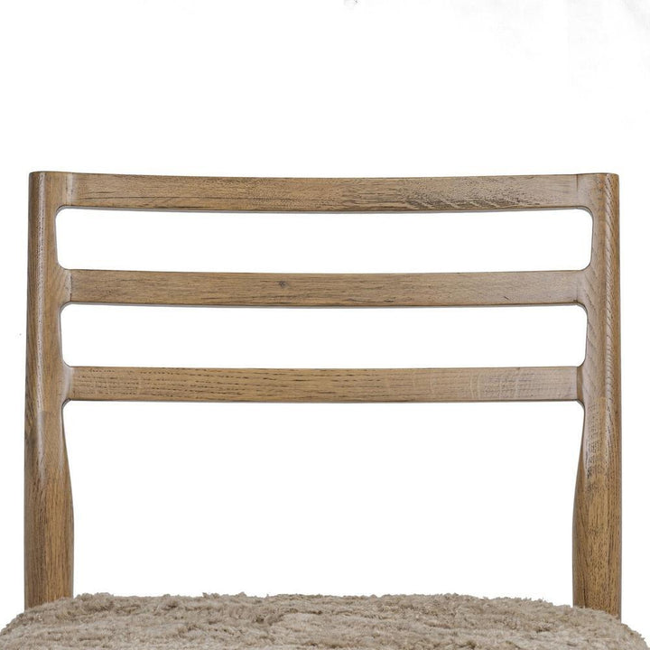 Glenmore Dining Chair: Taupe Shearling