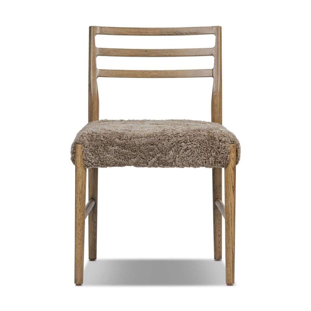 Dining Chairs Glenmore Dining Chair: Taupe Shearling