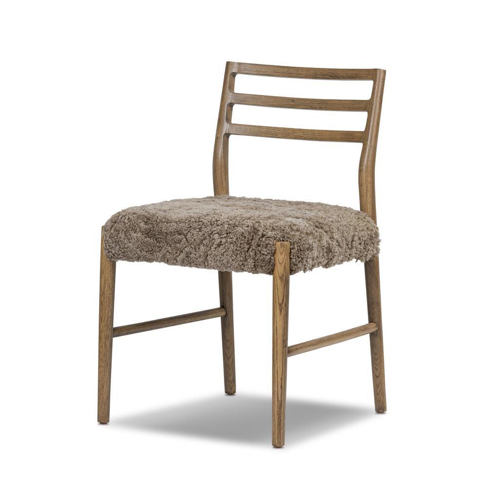 Dining Chairs Glenmore Dining Chair: Taupe Shearling