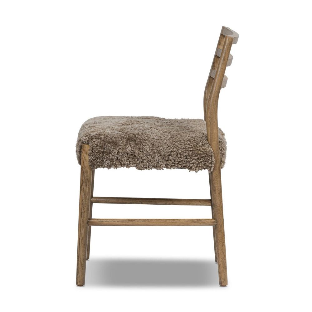 Dining Chairs Glenmore Dining Chair: Taupe Shearling