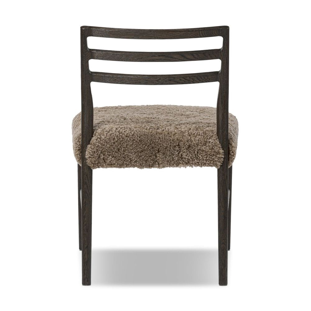 Glenmore Dining Chair: Taupe Shearling