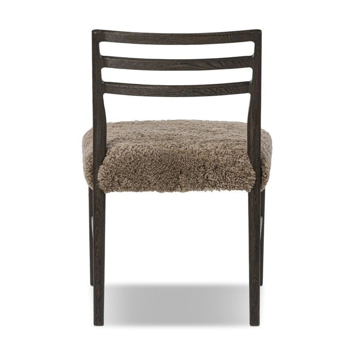 Glenmore Dining Chair: Taupe Shearling