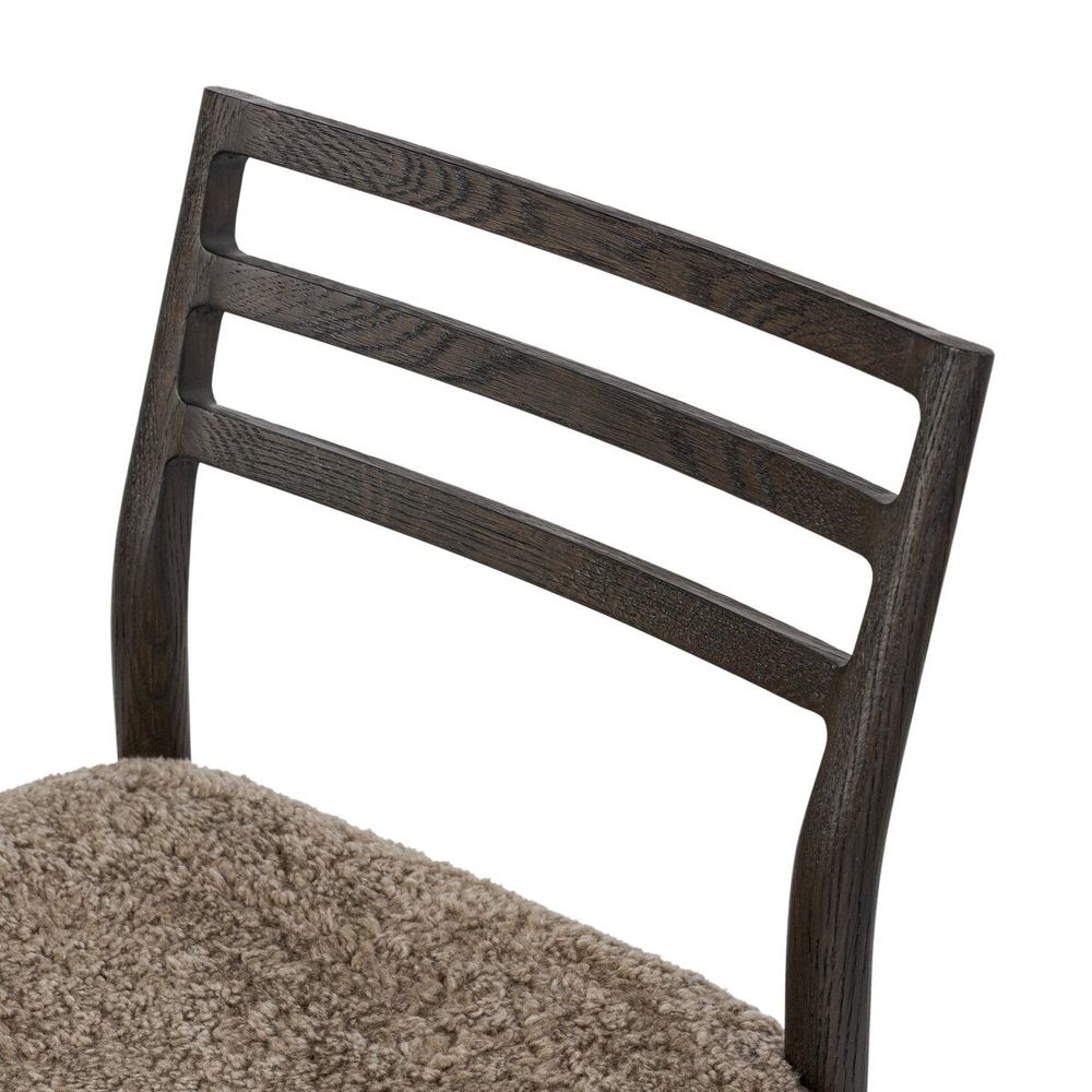 Glenmore Dining Chair: Taupe Shearling