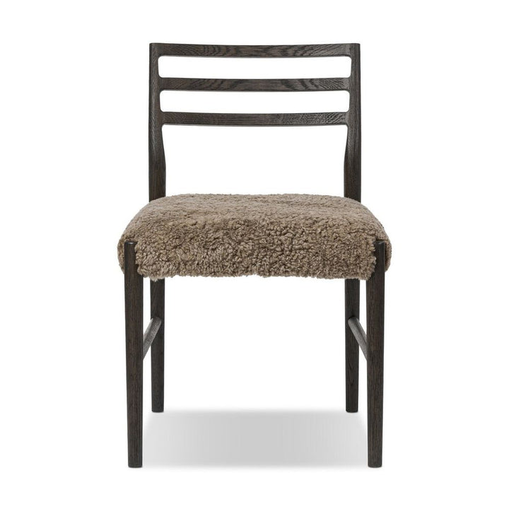 Glenmore Dining Chair: Taupe Shearling