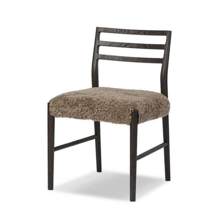 Glenmore Dining Chair: Taupe Shearling