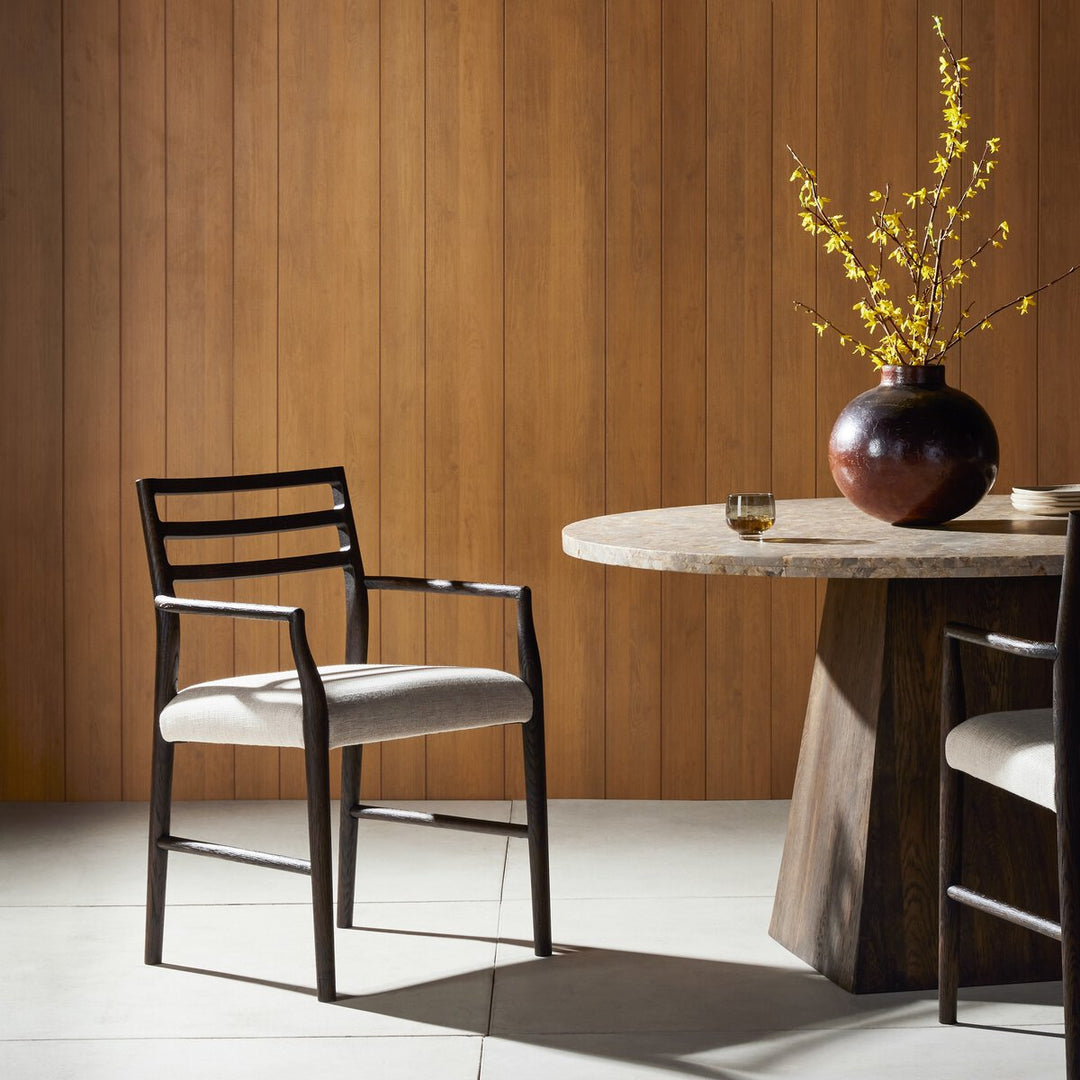 Glenmore Dining Arm Chair - Light Carbon