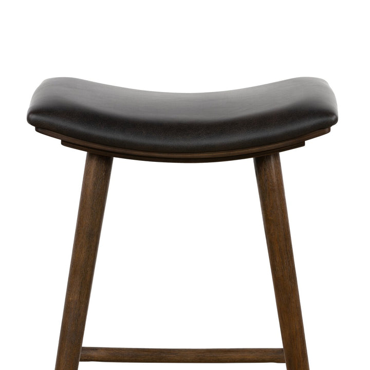 Liberty Bar + Counter Stool - Counter Stool - Distressed Black - Warm Parawood