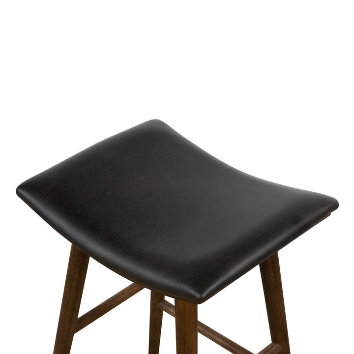 Liberty Bar + Counter Stool - Counter Stool - Distressed Black - Warm Parawood