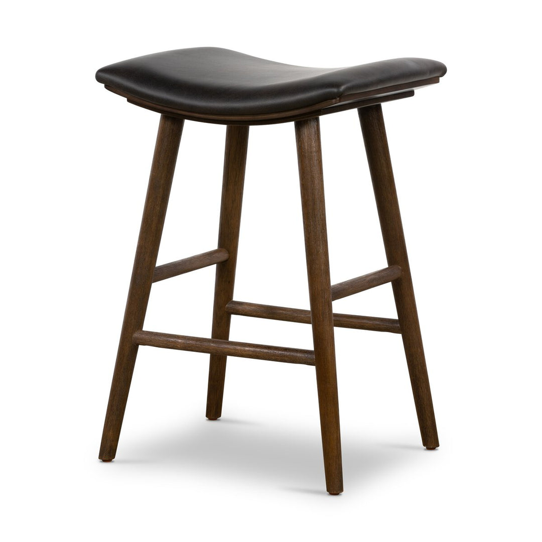 Liberty Bar + Counter Stool - Counter Stool - Distressed Black - Warm Parawood