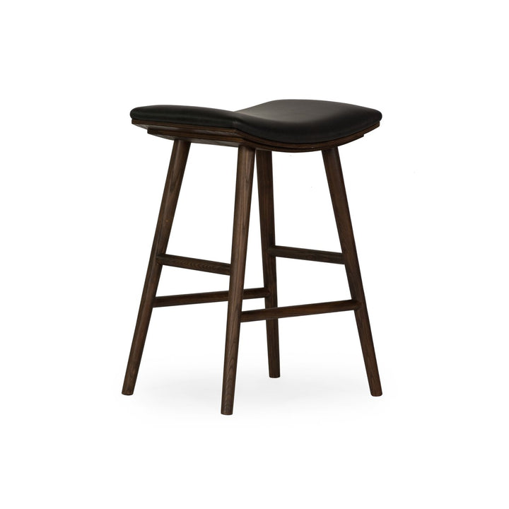 Liberty Bar + Counter Stool - Counter Stool - Distressed Black - Warm Parawood