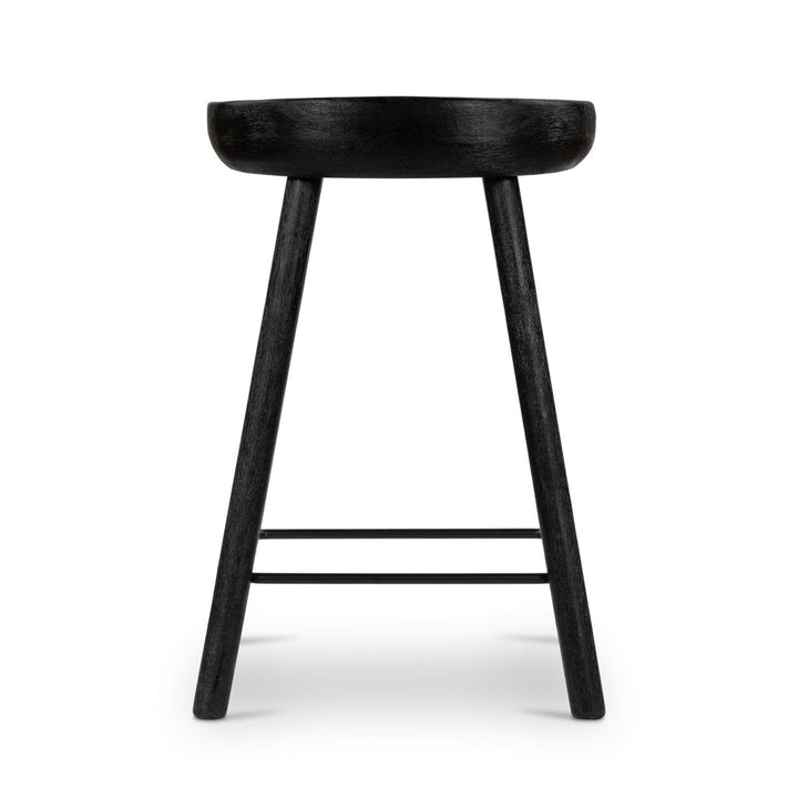 Bradley Counter Stool - Matte Black Parawood